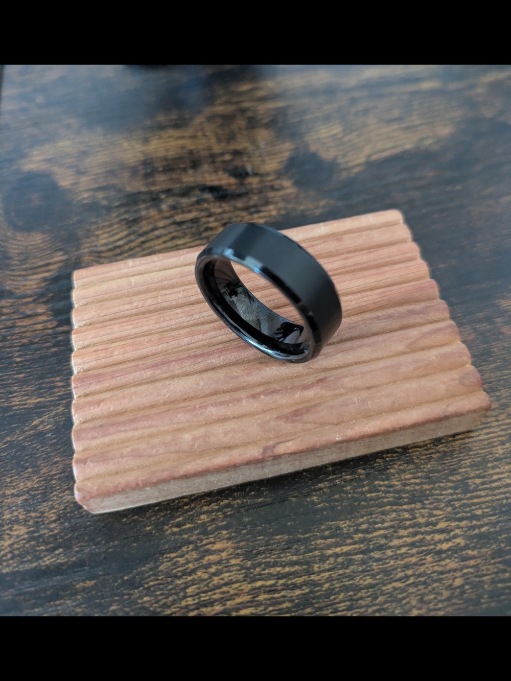 Men's Matted Tungsten Wedding Band - Size 11.5 to 12 - New Never Worn